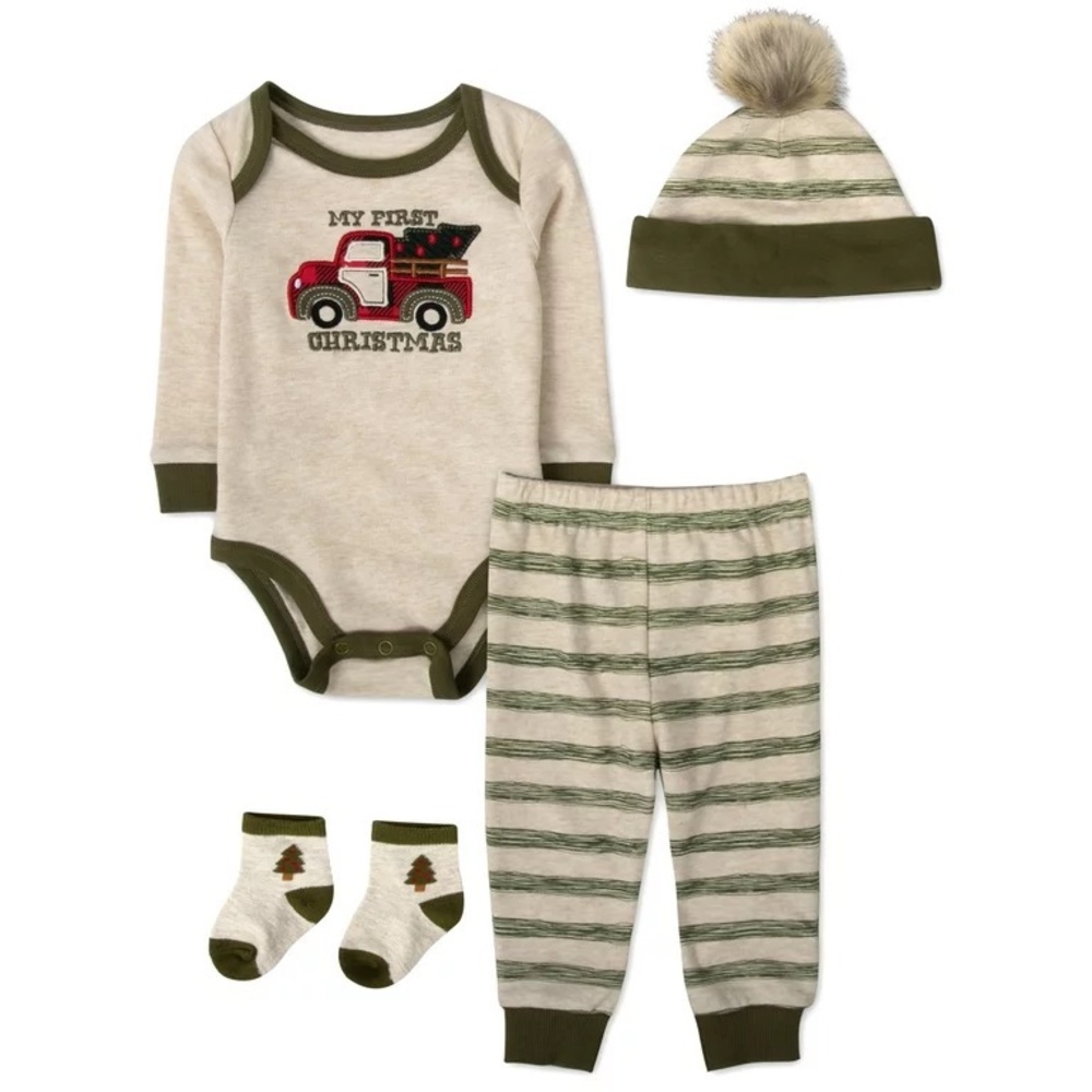 4 Piece Christmas Outift